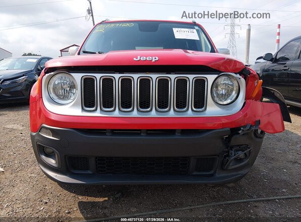 ZACCJBDB2HPE52832 2017 JEEP RENEGADE Red Widok wnętrza z tyłu