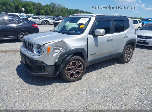 ZACCJBDB8HPF42888 2017 JEEP RENEGADE Silver წინა მარცხენა ხედი სამი მეოთხედიდან
