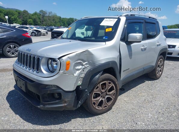 ZACCJBDB8HPF42888 2017 JEEP RENEGADE Silver წინა ხედი