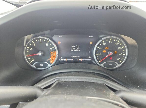ZACCJBDBXHPF10136 2017 JEEP RENEGADE Black ხელსაწყოთა პანელის ხედი
