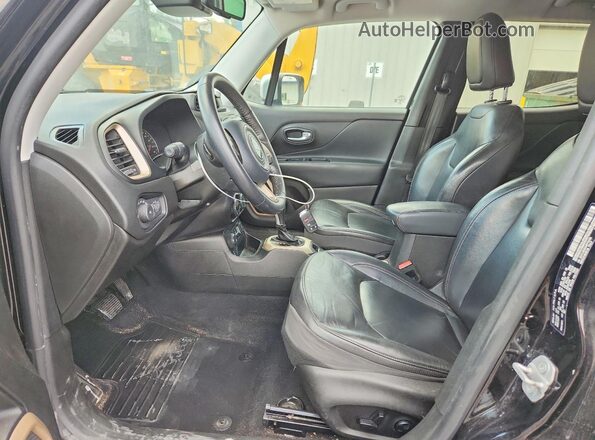 ZACCJBDBXHPF10136 2017 JEEP RENEGADE Black წინა სალონის ხედი