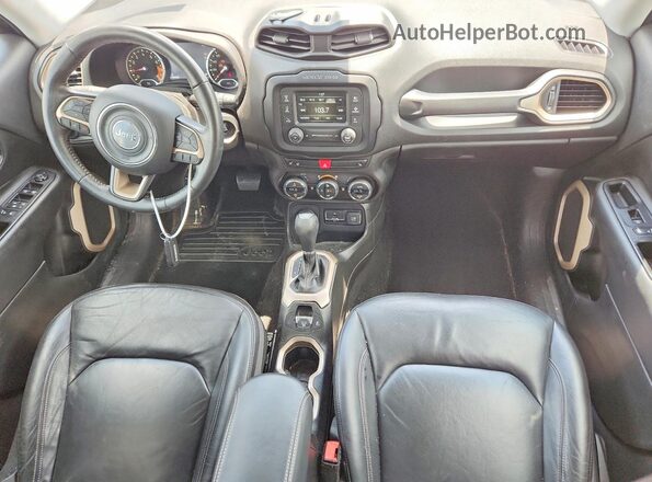 ZACCJBDBXHPF10136 2017 JEEP RENEGADE Black წინა პანელის ხედი