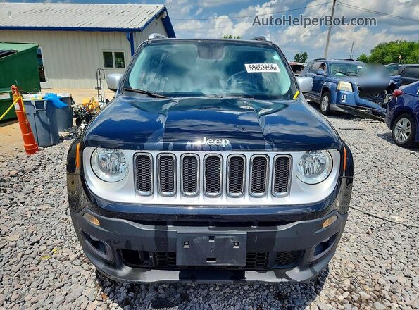 ZACCJBDBXHPF10136 2017 JEEP RENEGADE Black წინა ხედი