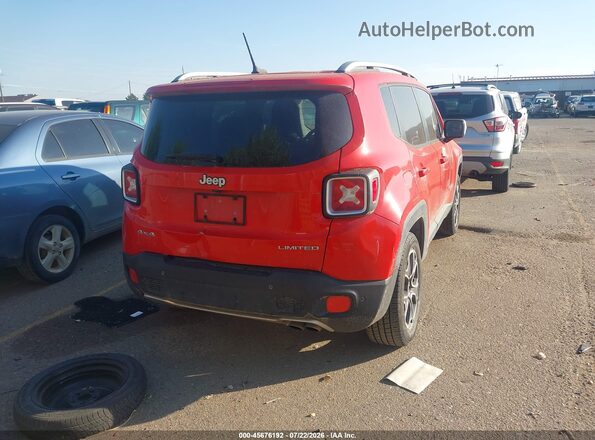 ZACCJBDT0GPE01014 2016 JEEP RENEGADE Red Rear right