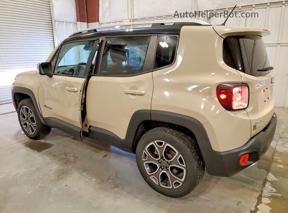 ZACCJBDT1GPC61362 2016 JEEP RENEGADE Tan Задня ліва чверть