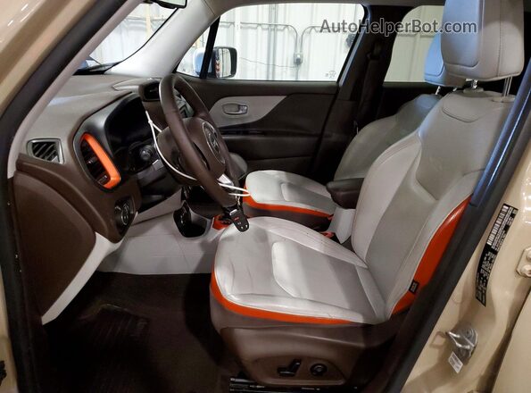 ZACCJBDT1GPC61362 2016 JEEP RENEGADE Tan Вид салону спереду