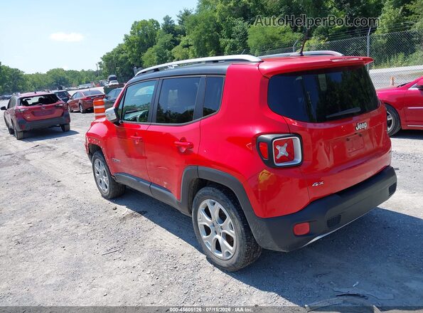 ZACCJBDT2GPC68885 2016 JEEP RENEGADE Красный Задняя левая четверть