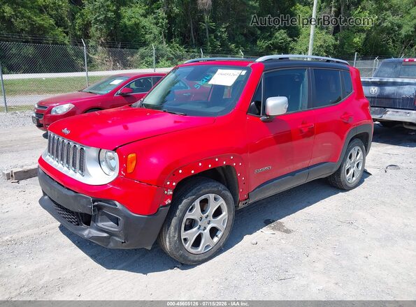 ZACCJBDT2GPC68885 2016 JEEP RENEGADE Красный Передняя левая четверть
