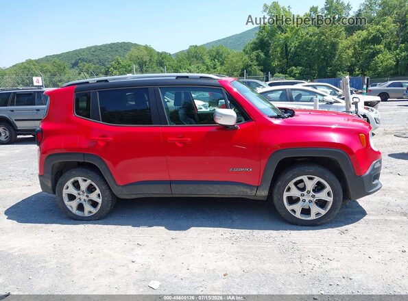 ZACCJBDT2GPC68885 2016 JEEP RENEGADE Красный Вид задней части салона