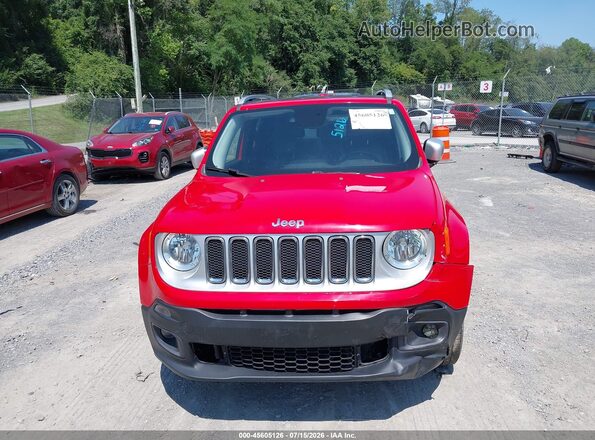 ZACCJBDT2GPC68885 2016 JEEP RENEGADE Красный Вид щитка приборов