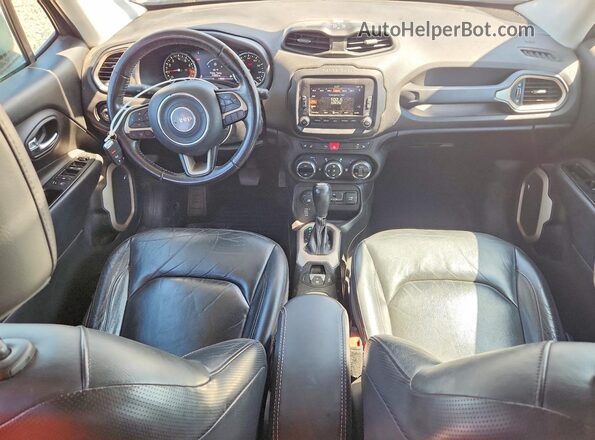 ZACCJBDT2GPE12757 2016 JEEP RENEGADE Gray Вид панелі приладів
