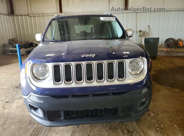 ZACCJBDT3GPC70449 2016 JEEP RENEGADE Blue წინა ხედი