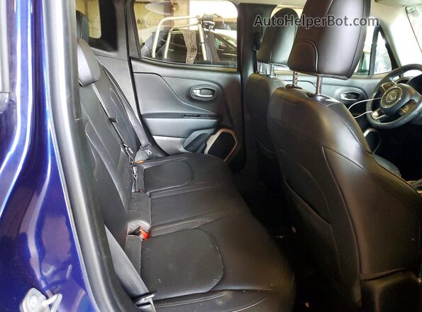 ZACCJBDT3GPC70449 2016 JEEP RENEGADE Blue უკანა სავარძლების ხედი