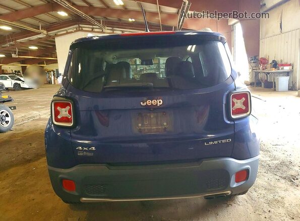 ZACCJBDT3GPC70449 2016 JEEP RENEGADE Blue უკანა ხედი