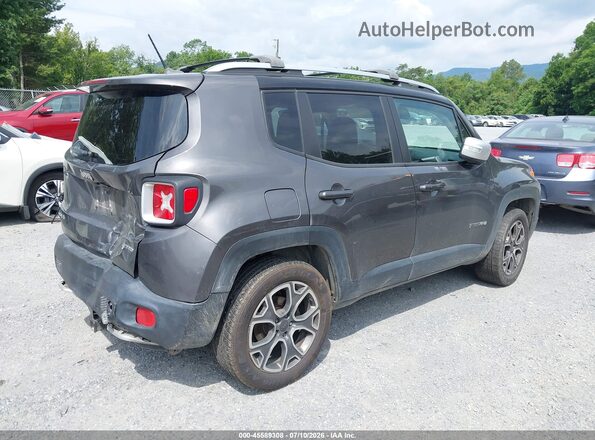 ZACCJBDT3GPC93102 2016 JEEP RENEGADE Gray Задня права чверть