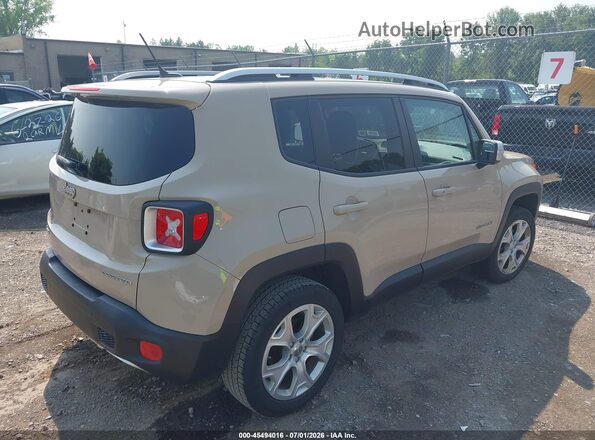 ZACCJBDT4GPC52221 2016 JEEP RENEGADE Brown Задня права чверть