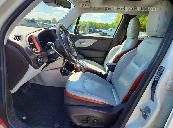ZACCJBDT4GPD06259 2016 JEEP RENEGADE White Widok wnętrza z przodu