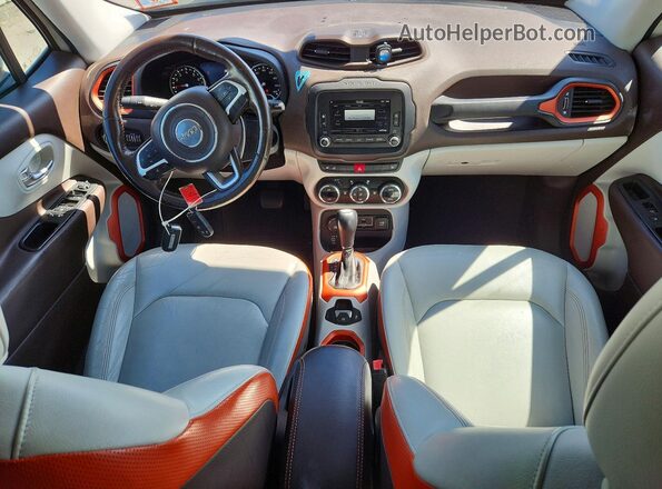 ZACCJBDT4GPD06259 2016 JEEP RENEGADE White Widok deski rozdzielczej