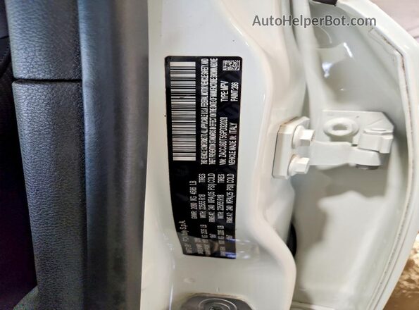 ZACCJBDT5GPD32028 2016 JEEP RENEGADE White VIN կոդի պիտակի տեսք