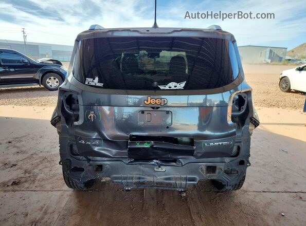 ZACCJBDT5GPD39416 2016 JEEP RENEGADE Gray Вид ззаду