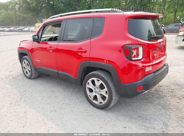 ZACCJBDT5GPD80659 2016 JEEP RENEGADE Red Задня ліва чверть