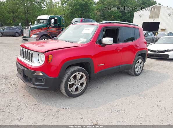 ZACCJBDT5GPD80659 2016 JEEP RENEGADE Red Передня ліва чверть