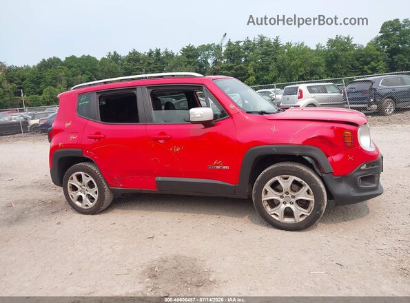 ZACCJBDT5GPD80659 2016 JEEP RENEGADE Red Вид задньої частини салону