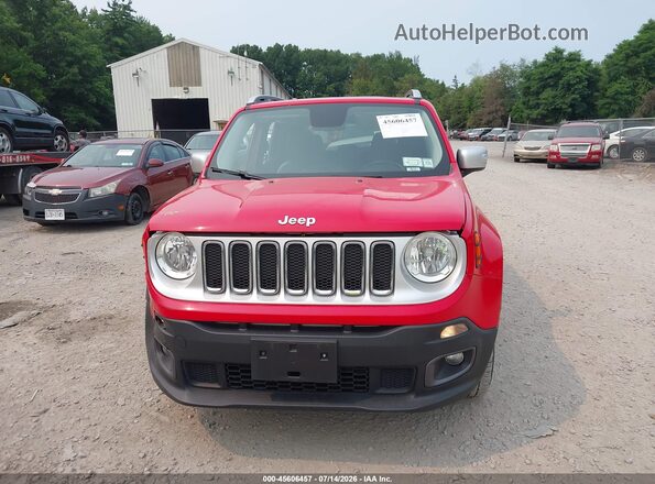 ZACCJBDT5GPD80659 2016 JEEP RENEGADE Red Вид щитка приладів