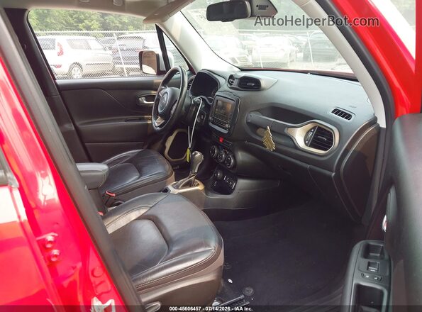 ZACCJBDT5GPD80659 2016 JEEP RENEGADE Red Вид салону спереду