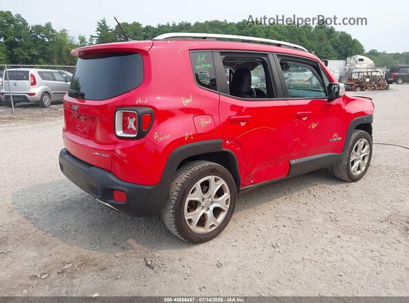 ZACCJBDT5GPD80659 2016 JEEP RENEGADE Red Задня права чверть