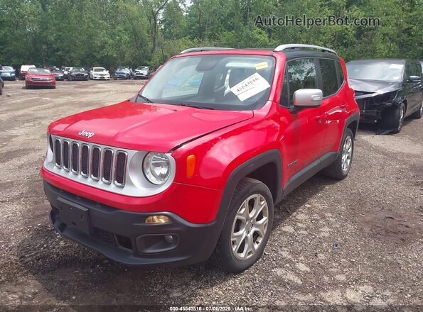 ZACCJBDT7GPD78816 2016 JEEP RENEGADE Red Vista tres cuartos delantera izquierda