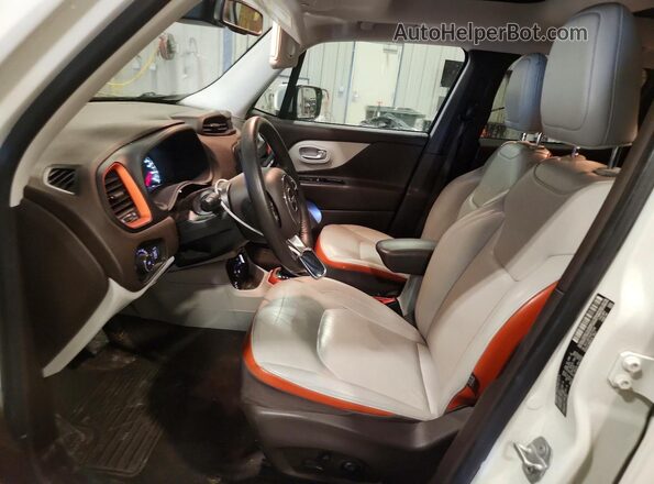 ZACCJBDT8GPC73797 2016 JEEP RENEGADE White წინა სალონის ხედი