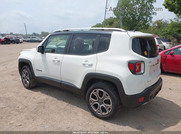 ZACCJBDT9GPC85697 2016 JEEP RENEGADE Белый Задняя левая четверть