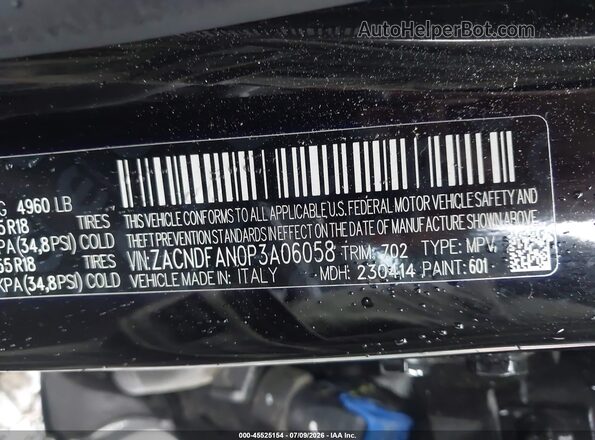 ZACNDFAN0P3A06058 2023 DODGE OTHER Black Շարժիչի բաժամունքի տեսք
