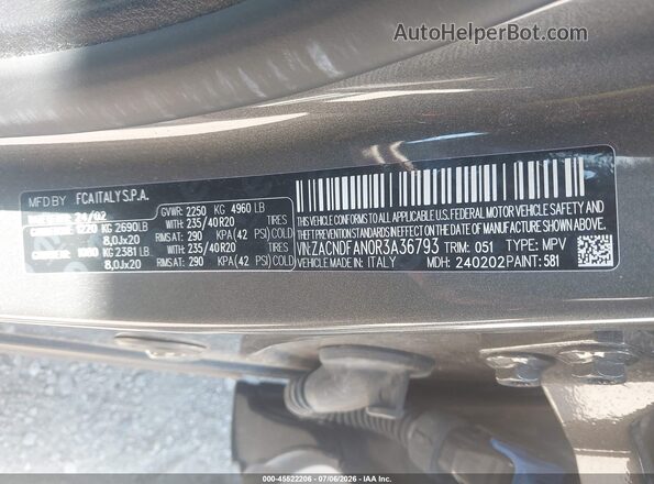 ZACNDFAN0R3A36793 2024 DODGE OTHER Gray Widok komory silnika