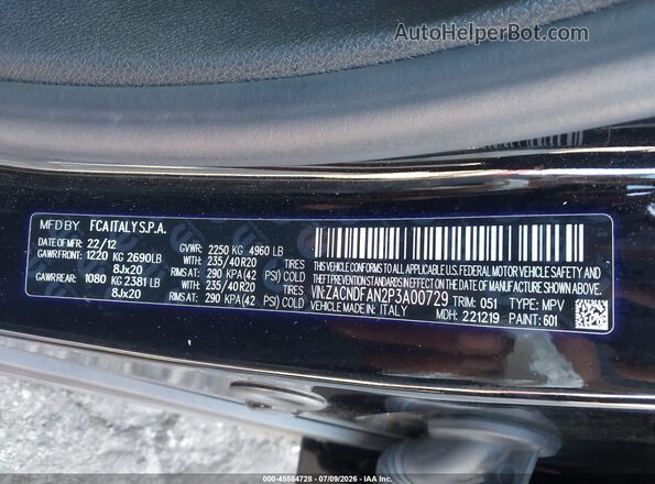 ZACNDFAN2P3A00729 2023 DODGE OTHER Black ძრავის განყოფილების ხედი