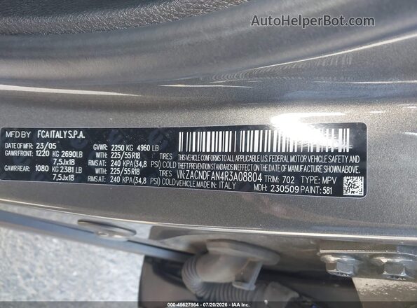 ZACNDFAN4R3A08804 2024 DODGE OTHER Серый Вид подкапотного пространства