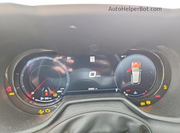 ZACNDFAN4R3A12142 2024 DODGE OTHER Red Սարքավորումների վահանակի տեսք