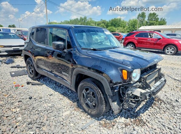 ZACNJAAB0LPL14218 2020 JEEP RENEGADE Черный Передняя правая четверть