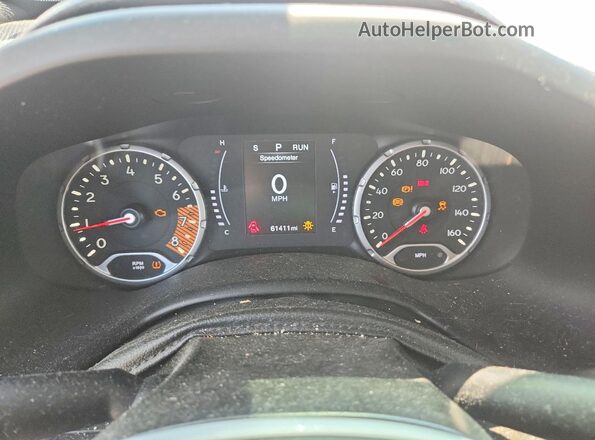ZACNJAAB0LPL14218 2020 JEEP RENEGADE Черный Вид щитка приборов