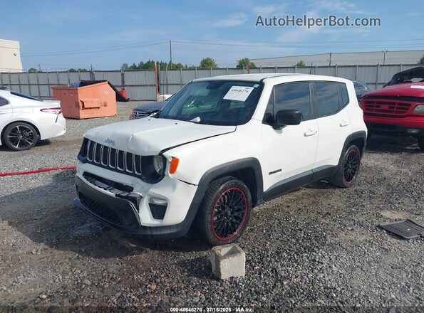 ZACNJAAB0LPL58882 2020 JEEP RENEGADE White Vista tres cuartos delantera izquierda