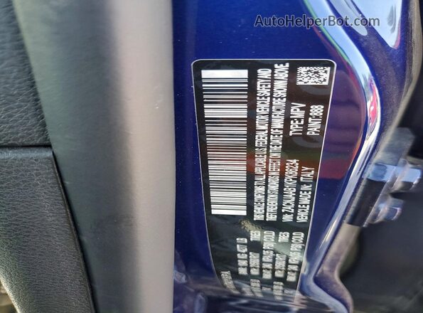 ZACNJAAB1KPK86234 2019 JEEP RENEGADE Blue Вид наклейки з VIN-кодом
