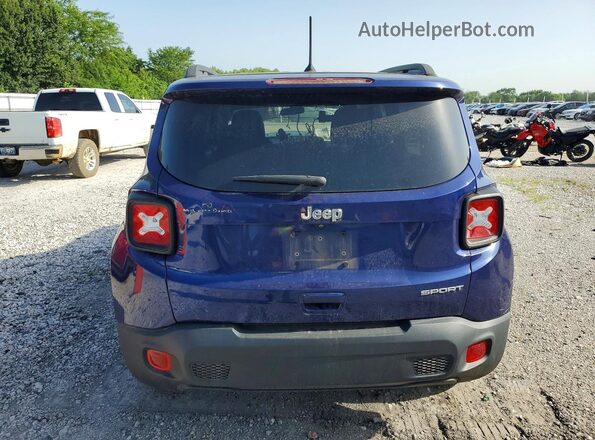 ZACNJAAB1KPK86234 2019 JEEP RENEGADE Blue Вид ззаду