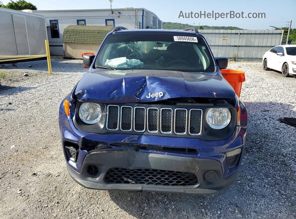 ZACNJAAB1KPK86234 2019 JEEP RENEGADE Blue Вид спереду