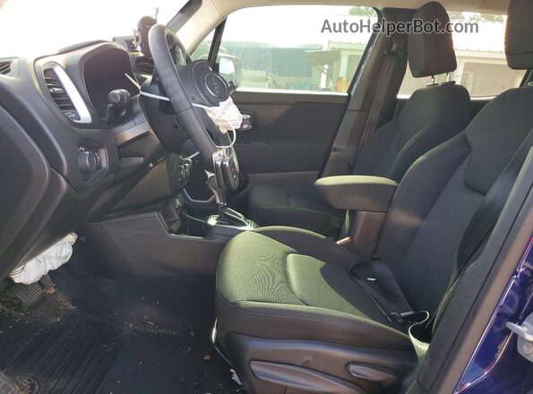 ZACNJAAB1KPK86234 2019 JEEP RENEGADE Blue Вид салону спереду