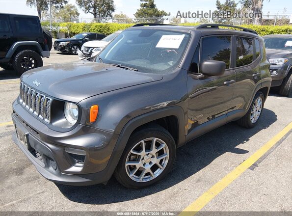 ZACNJAAB3LPL13564 2020 JEEP RENEGADE Gray Առջևի ձախ երեք քառորդ տեսարան