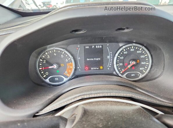 ZACNJABB2KPK88265 2019 JEEP RENEGADE Silver Սարքավորումների վահանակի տեսք