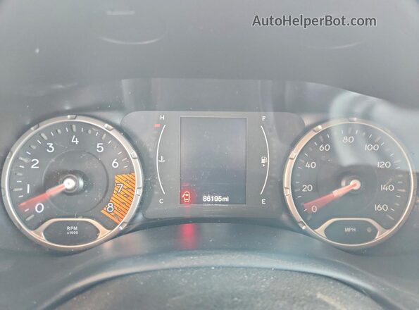 ZACNJABB3LPL83905 2020 JEEP RENEGADE Charcoal Widok zestawu wskaźników