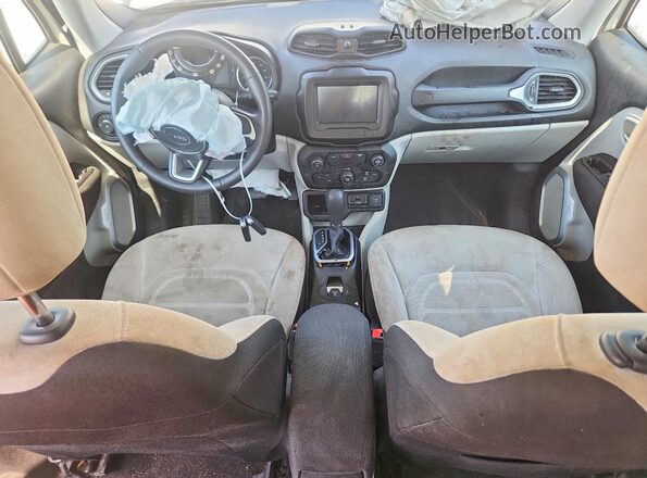 ZACNJABB4KPK64808 2019 JEEP RENEGADE White Widok deski rozdzielczej