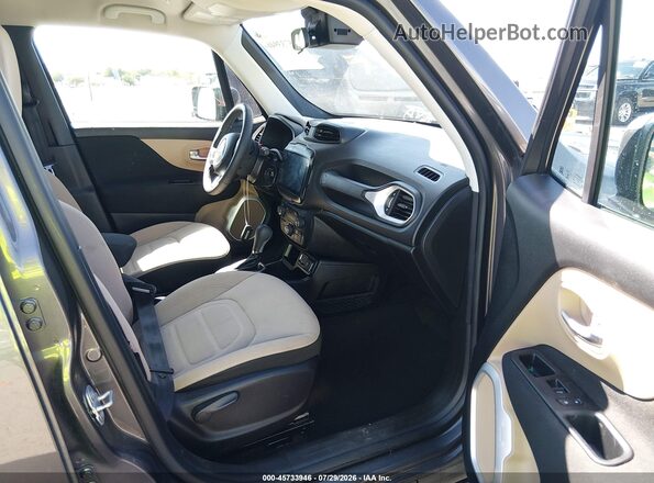 ZACNJABB6KPK08563 2019 JEEP RENEGADE Серый Вид салона спереди